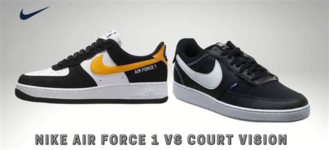 unterschied nike air force 1 und court vision|Nike Court Vision Alta Vs Air Force 1: G.